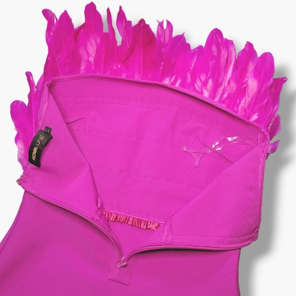 Novaluxe Bodycon Midi Prom Cocktail Formal Party Dress Size Large - Picture 8 of 12